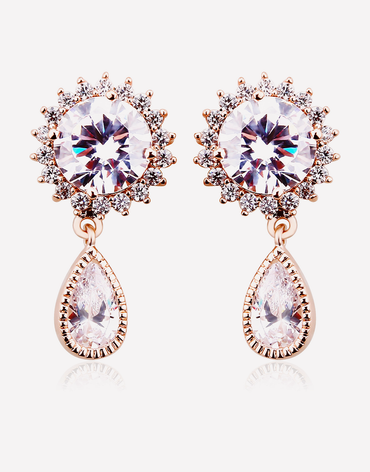 Oflara Crystal Peacock Earrings