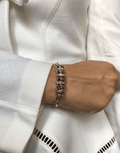 Oflara Platinum Rose Gold Ring Accents Crystal Bracelet (Real Look 2)