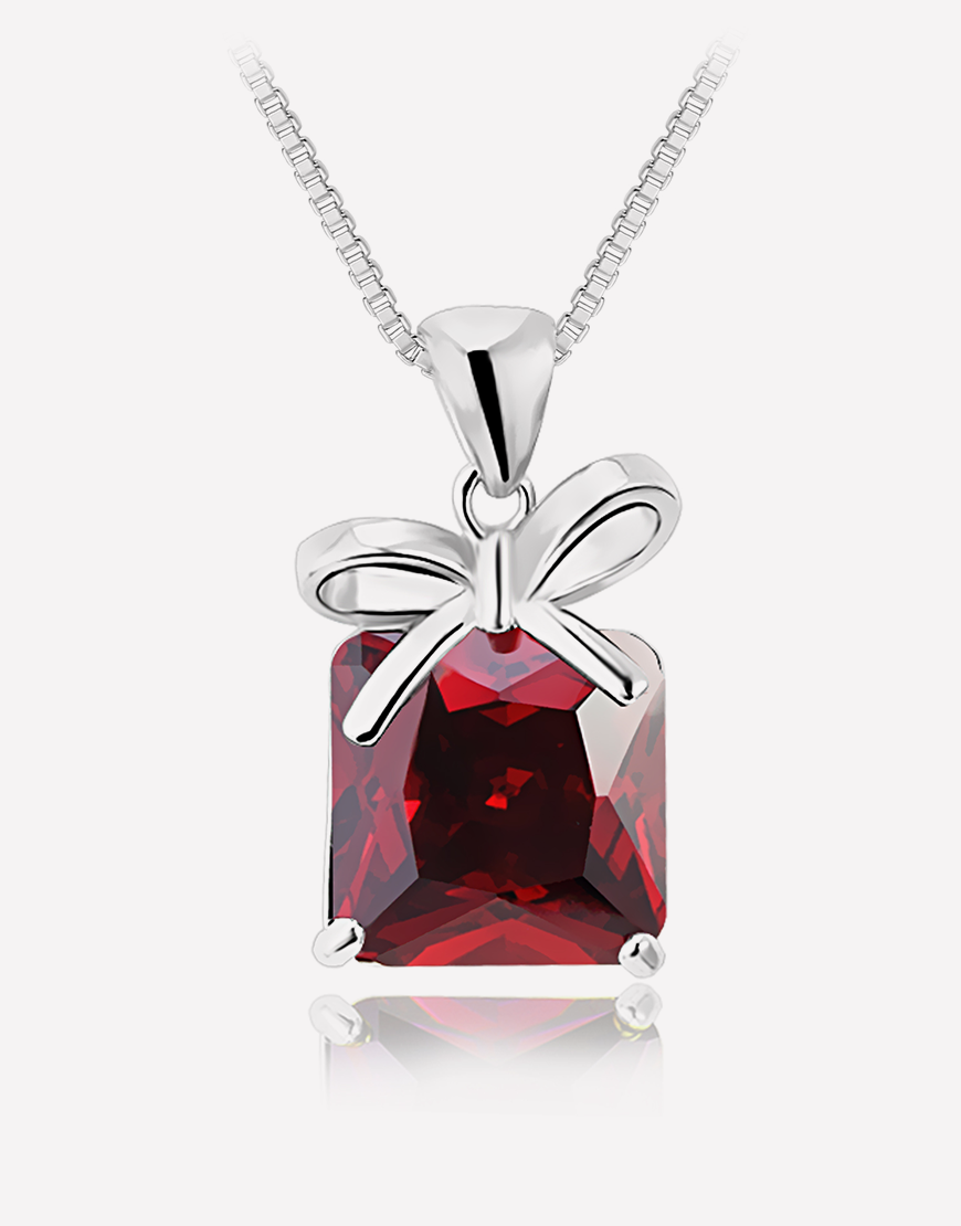 Red crystal pendant deals