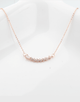 Mayflower Pendant Necklace, Rose Gold Plating