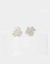 Sterling Silver Mini Clover Stud Earrings