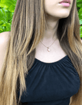Oflara Heart Crystal Pendant Necklace (Real Look 2)