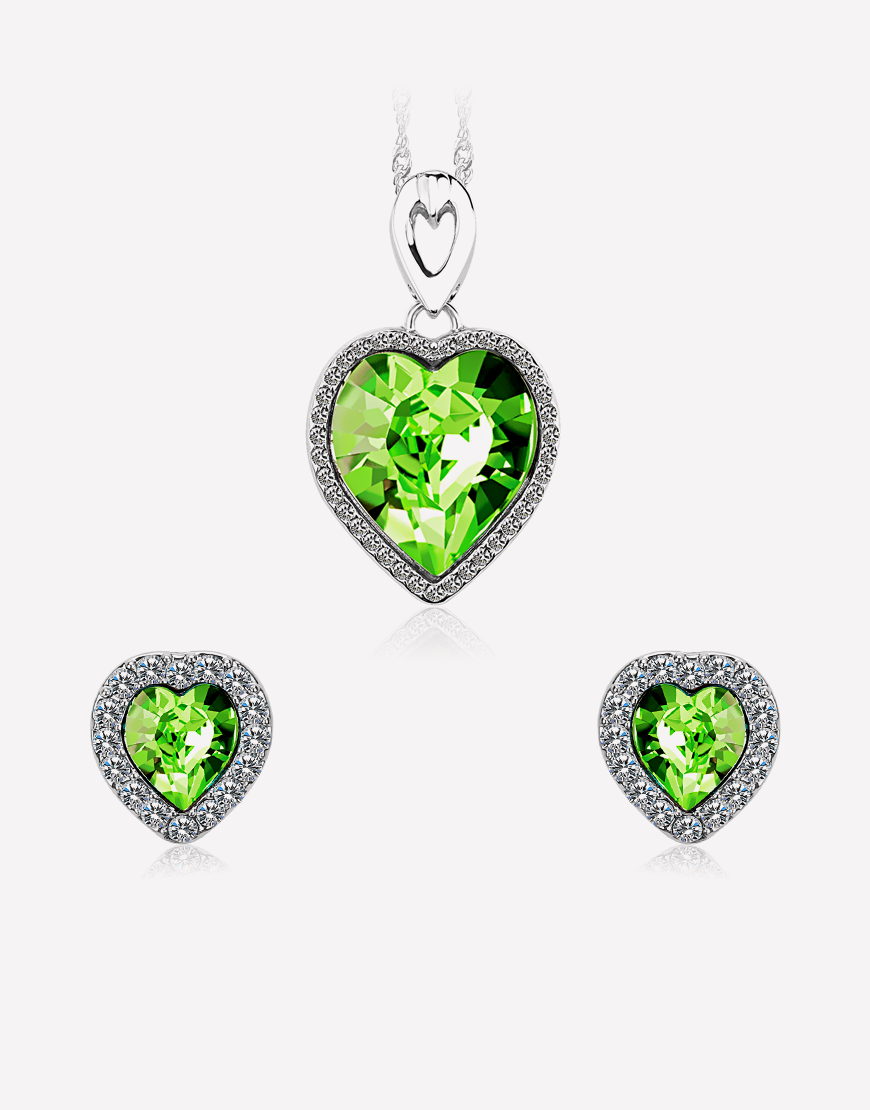 Women's Silhouette Of Heart Shape Crystal Earrings - Odette | Crystal  embellished earrings, Heart shapes, Crystal earrings